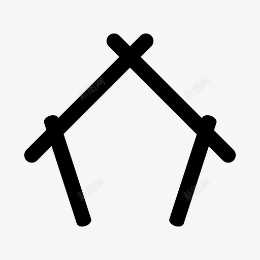 房子家庇护所图标svg_新图网 https://ixintu.com 家 庇护所 房子