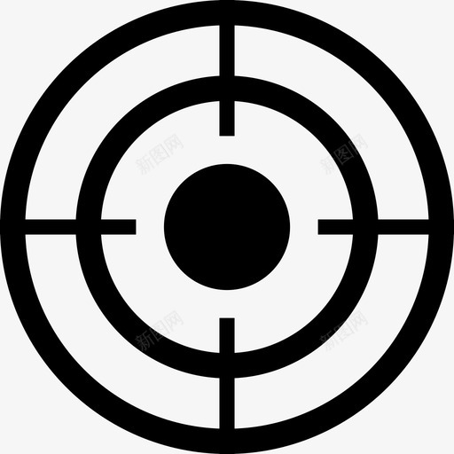 瞄准靶心十字线图标svg_新图网 https://ixintu.com 十字线 射击 瞄准 瞄准准心 靶心
