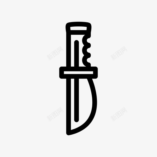 刀武器刺图标svg_新图网 https://ixintu.com 刀 刃 切片 刺 暗器 武器 锐器 防护