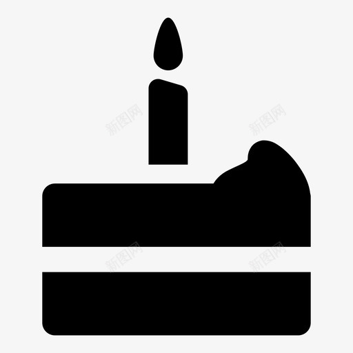 蛋糕招待甜点图标svg_新图网 https://ixintu.com 招待 烘焙好的 甜点 生日蛋糕 糕点 蛋糕 蛋糕片 蜡烛 面包房