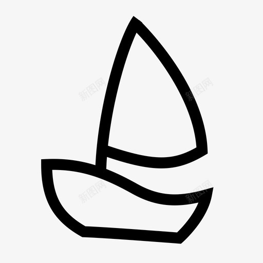 帆船航海海洋图标svg_新图网 https://ixintu.com 帆船 水手 海洋 航海 船