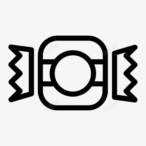 糖果恐怖插图图标svg_新图网 https://ixintu.com 万圣节 十月 十月假日 恐怖 惊吓 插图 硬糖 碎下巴 糖果