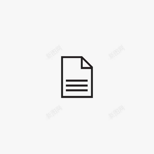纸质文本图标svg_新图网 https://ixintu.com 纸质文本