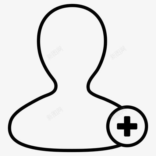 添加用户个人资料加图标svg_新图网 https://ixintu.com 个人资料 人 创建帐户 加 新用户 添加朋友 添加用户 社交媒体 联系人 跟踪