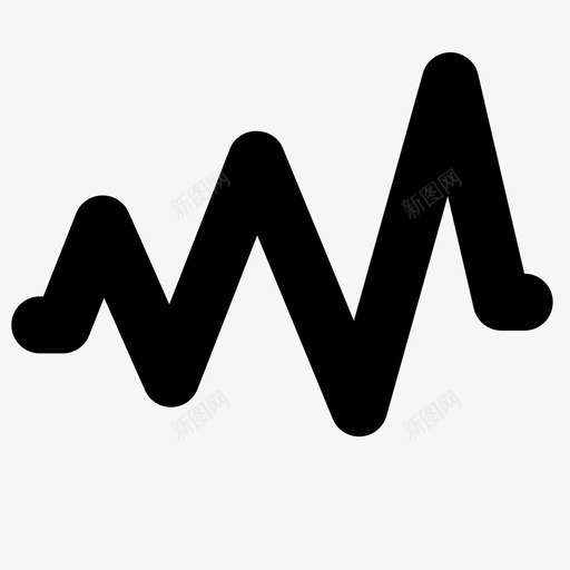活动监视器声波脉搏图标svg_新图网 https://ixintu.com 健康 声波 心率 心跳 有氧运动 活动监视器 脉搏 赫兹