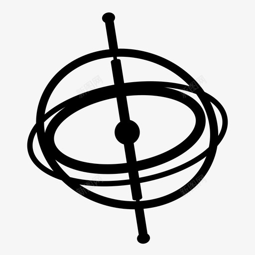 陀螺仪旋转重力图标svg_新图网 https://ixintu.com 扭转 旋转 重力 陀螺仪