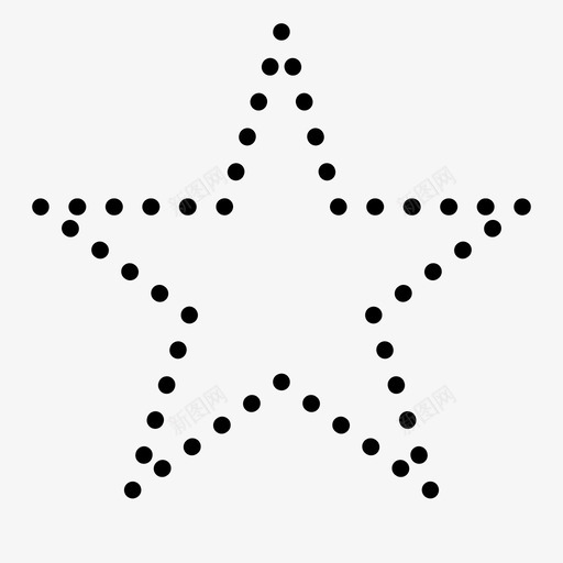 星点几何图标svg_新图网 https://ixintu.com 几何 多边形 形状 星 点