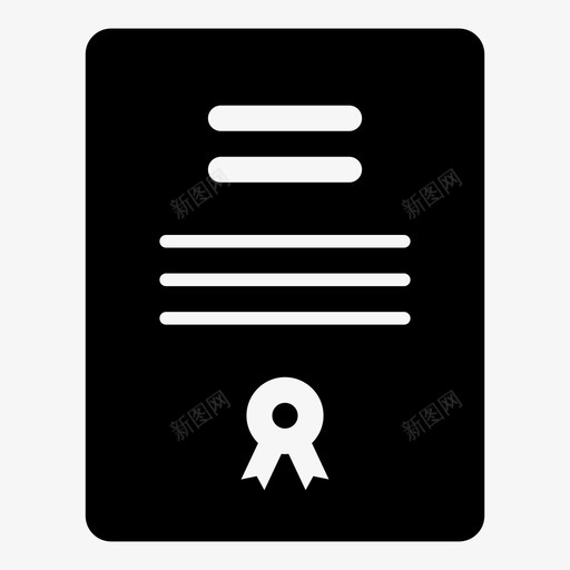 证书学位学历图标svg_新图网 https://ixintu.com 保安 学位 学历 学校 证书
