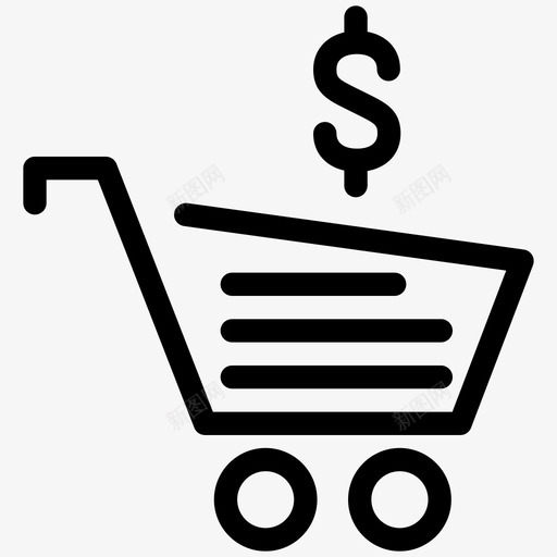 结帐插图互联网图标svg_新图网 https://ixintu.com 互联网 商店 市场 形状 插图 登记 线图标 结帐 购买 购物 购物和电子商务 购物者