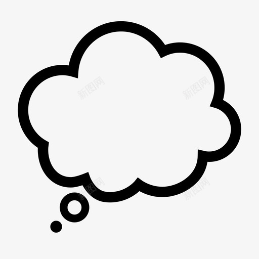 思想泡沫思想云思考图标svg_新图网 https://ixintu.com 思想云 思想泡沫 思考 思考者