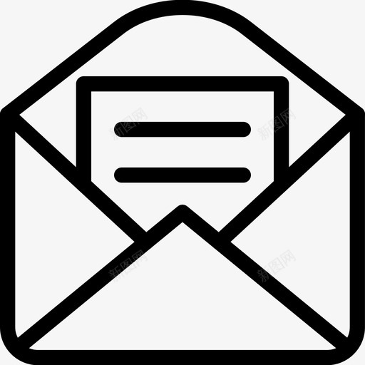 邮件阅读邮件消息图标svg_新图网 https://ixintu.com 形状 打开 技术 新闻 查看 消息 电子邮件行 邮件 邮件阅读 邮资