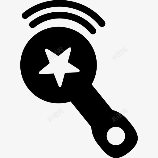 婴儿拨浪鼓的星星工具和用具婴儿包2图标svg_新图网 https://ixintu.com 婴儿包2 婴儿拨浪鼓的星星设计 工具和用具