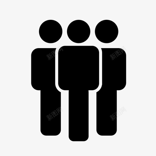 团队用户社会图标svg_新图网 https://ixintu.com 个人 人员 员工 团队 帮派 用户 社会 管理人员 经理 领导