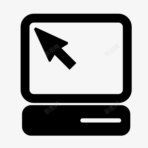 电脑个人电脑鼠标图标svg_新图网 https://ixintu.com 个人电脑 光标 技术 数码 电子 电脑 鼠标
