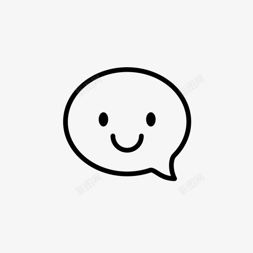 聊天快乐卡瓦伊图标svg_新图网 https://ixintu.com 卡瓦伊 喜欢 微笑 快乐 留言 聊天 讲话 讲话泡泡 说话 高兴