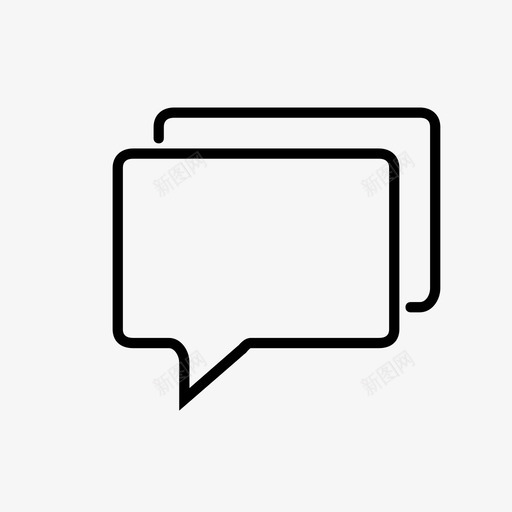 语音气泡讲话通知图标svg_新图网 https://ixintu.com 对话 消息 聊天 讲话 评论 语音气泡 通信 通知