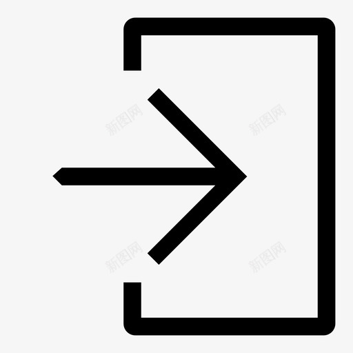进入门入口图标svg_新图网 https://ixintu.com 入口 家 登录 进入 门