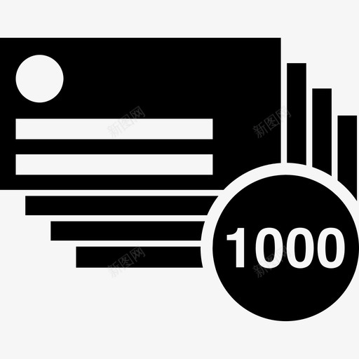 名片1000张文具图标svg_新图网 https://ixintu.com 名片1000张 文具