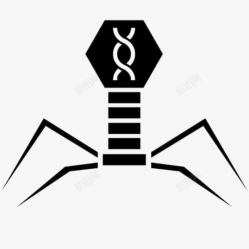 病毒抗病毒致命图标svg_新图网 https://ixintu.com dna 抗病毒 疾病 病毒 致命