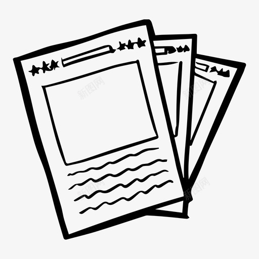 海报新闻纸报纸图标svg_新图网 https://ixintu.com 小麦糊 报纸 新闻纸 海报 通缉犯