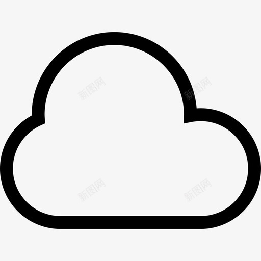 云自然科技图标svg_新图网 https://ixintu.com 云 科技 自然
