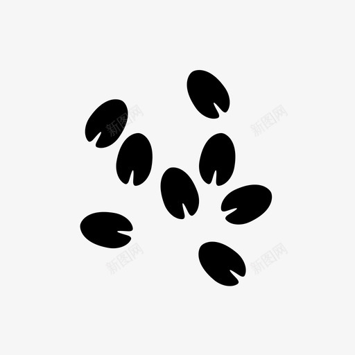 种子发芽自然图标svg_新图网 https://ixintu.com 发芽 幼苗 植物 种子 种植 自然