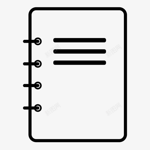 笔记本螺旋笔记本螺旋装订图标svg_新图网 https://ixintu.com 日记 笔记本 线装订 螺旋笔记本 螺旋装订 装订本 记事本