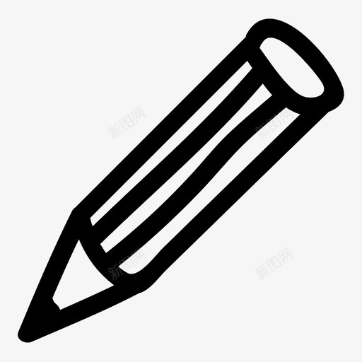 铅笔作家描摹图标svg_新图网 https://ixintu.com 作家 手写 手稿 手绘 描摹 素描 编辑 铅笔