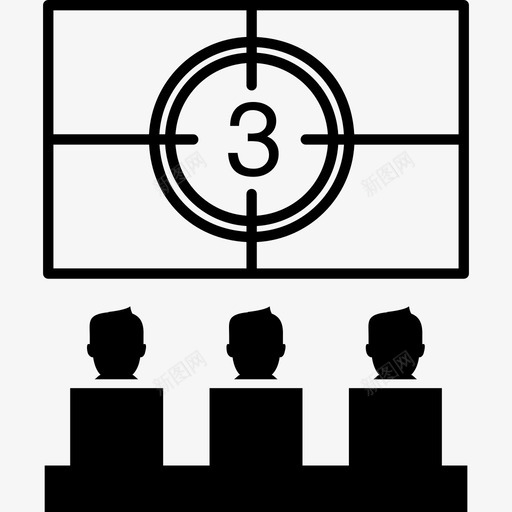 观众在电影院观看随机图标svg_新图网 https://ixintu.com 观众在电影院观看 随机图标