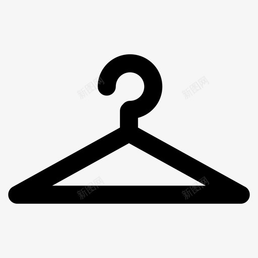 衣架衣服挂衣服图标svg_新图网 https://ixintu.com 挂 挂衣服 衣服 衣架