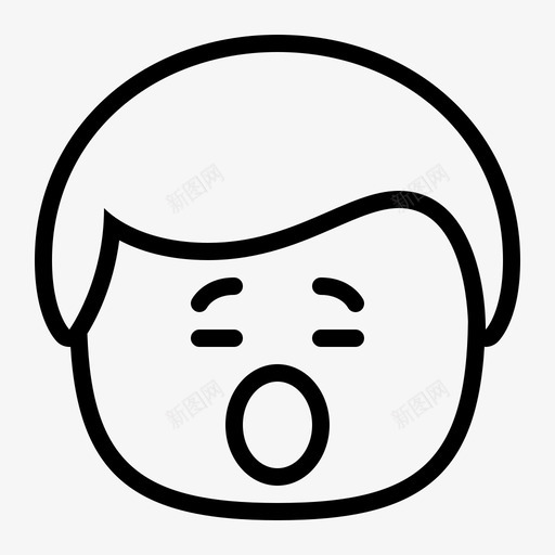 男人打哈欠的男人累了图标svg_新图网 https://ixintu.com 人 卡瓦伊 困了 头 打哈欠的男人 男 男人 睡着了 笑脸 累了 表情符号