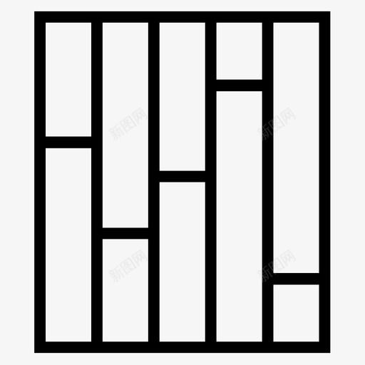 木布局最小图标svg_新图网 https://ixintu.com 城市规划 墙 布局 平面图 建筑 最小 木 木地板 木墙 简单 规划