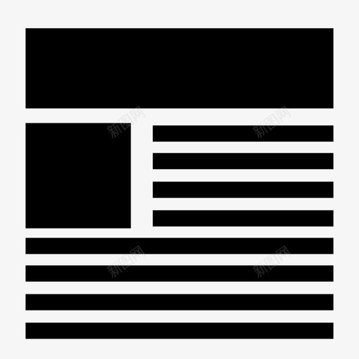 新闻网站文本图标svg_新图网 https://ixintu.com 信息 创业 博客 布局 文本 文章 新闻 标题 模板 网站 设计