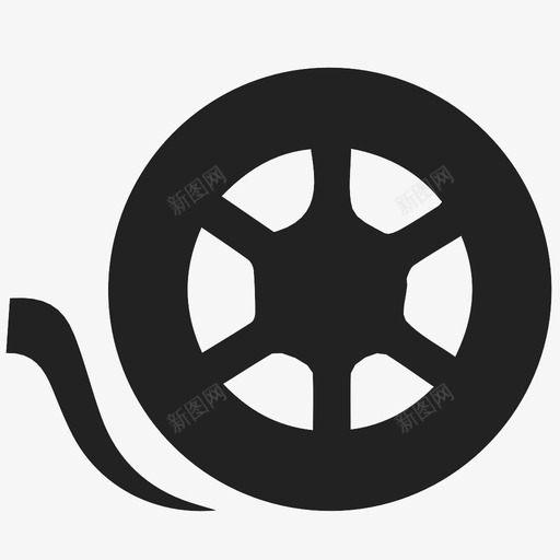 电影演出连续剧图标svg_新图网 https://ixintu.com 录音 演出 片条 电影 胶卷 表演 连续剧