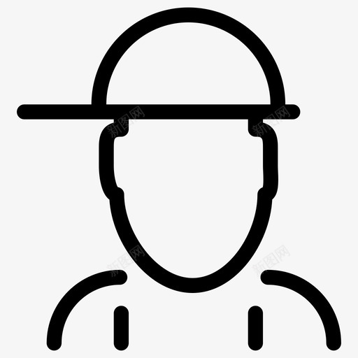 帅哥造型人物图标svg_新图网 https://ixintu.com 人物 帅哥 插图 男 线图标 设计 造型