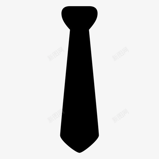 领带文雅工作图标svg_新图网 https://ixintu.com 专业 办公室 工作 文雅 男人 白领 衣服 领带