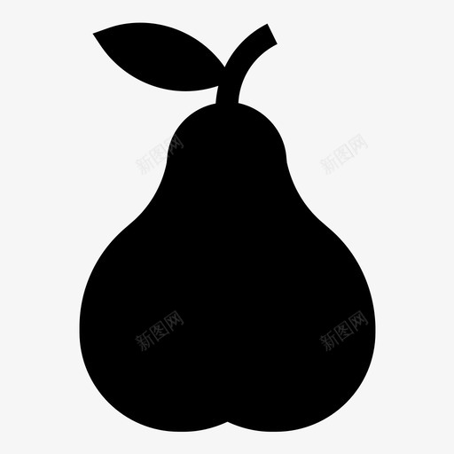 梨产品收获图标svg_新图网 https://ixintu.com 产品 可食用 收获 梨 水果 绿色物品 花园 食品 食用