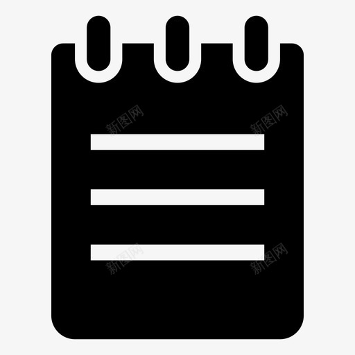 笔记本作家戒指装订笔记本图标svg_新图网 https://ixintu.com 作家 便笺簿 圆形 戒指装订 戒指装订笔记本 笔记 笔记本 纸张 页面