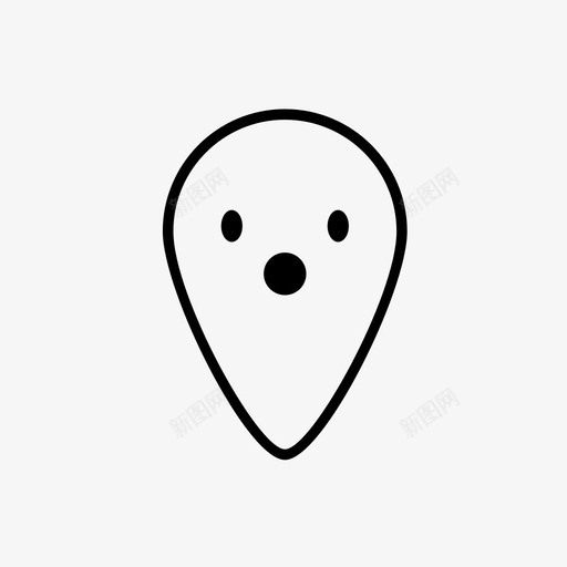 震惊局部位置图标svg_新图网 https://ixintu.com 位置 卡瓦伊 印象深刻 地图 大头针 局部 点 计划 震惊
