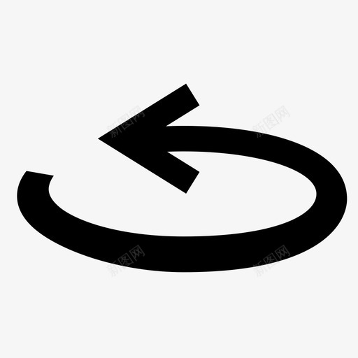 循环重放重复图标svg_新图网 https://ixintu.com 再次 后退 圆周 圆圈 循环 箭头 返回 重复 重放