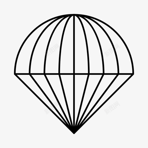 降落伞空投图标svg_新图网 https://ixintu.com 空投 降落伞