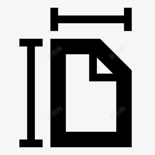 页面大小书写编写器图标svg_新图网 https://ixintu.com 书写 字处理程序 字编辑器 文本编辑器 类型编辑 类型编辑器 编写器 页面大小