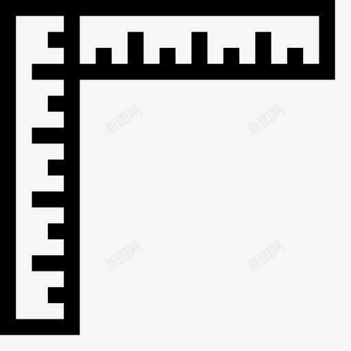尺子学校直角图标svg_新图网 https://ixintu.com 学习 学校 尺子 教育 测量 测量装置 直角 英寸 设计