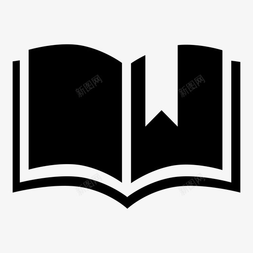 书课本学习图标svg_新图网 https://ixintu.com 书 书签 学习 教育 知识 课本 阅读