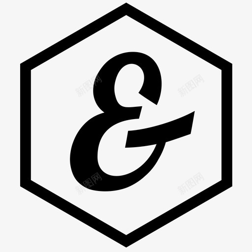 和号字体字体样式图标svg_新图网 https://ixintu.com 书写 和号 字体 字体样式 字母 打字 排版 阅读