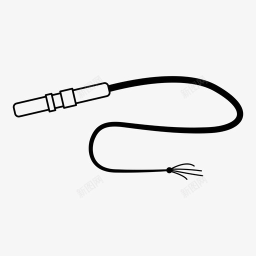 鞭子武器惩罚图标svg_新图网 https://ixintu.com 惩罚 施加 武器 鞭子 鞭打