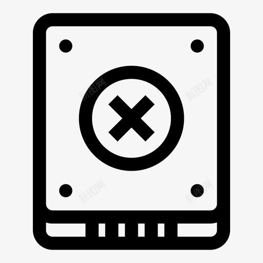 存储设备错误驱动器错误hdd错误图标svg_新图网 https://ixintu.com hdd交叉 hdd警告 hdd连接 hdd错误 ssd错误 存储设备错误 存储错误 硬盘驱动器错误 计算机 驱动器错误