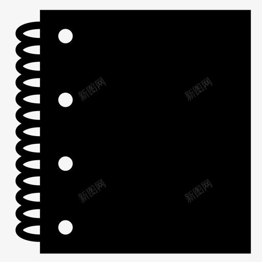 笔记本螺旋装订学校图标svg_新图网 https://ixintu.com 学习 学校 孩子 笔记 笔记本 笔记簿 螺旋装订 记事本 课程 返校