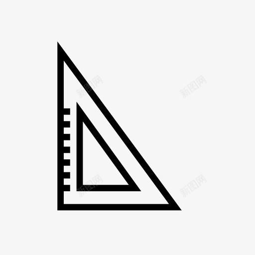 角度形状标尺图标svg_新图网 https://ixintu.com 几何 几何图形 几何对象 多边形 对象 形状 数学 标尺 角度