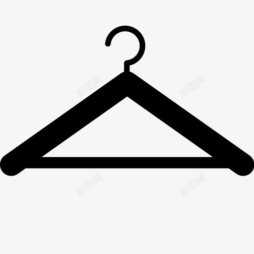 衣架衣服挂衣服图标svg_新图网 https://ixintu.com 挂衣服 衣服 衣架